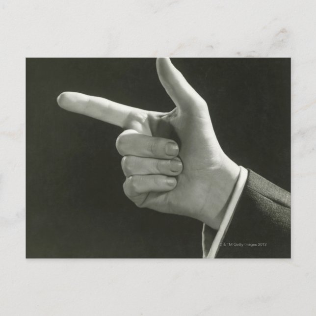 Carte Postale Man Pointing (Devant)