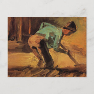 Carte Postale Man Stooping with Stick, Spade de Vincent van Gogh