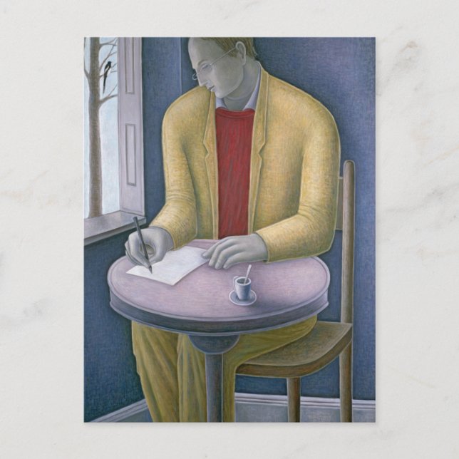 Carte Postale Man Writing 2004 (Devant)