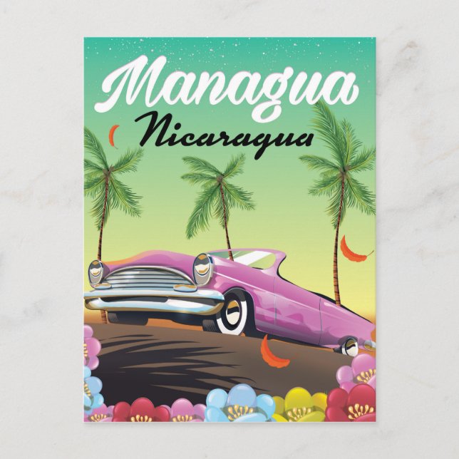 Carte Postale Managua - affiche de voyage du Nicaragua (Devant)