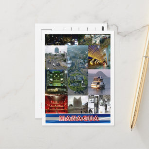 Carte Postale Managua - Nicaragua - Mosaïque -