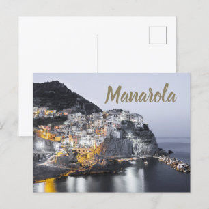 Carte Postale Manarola Cinque Terre Ligurie Italie Beaux-Arts ca