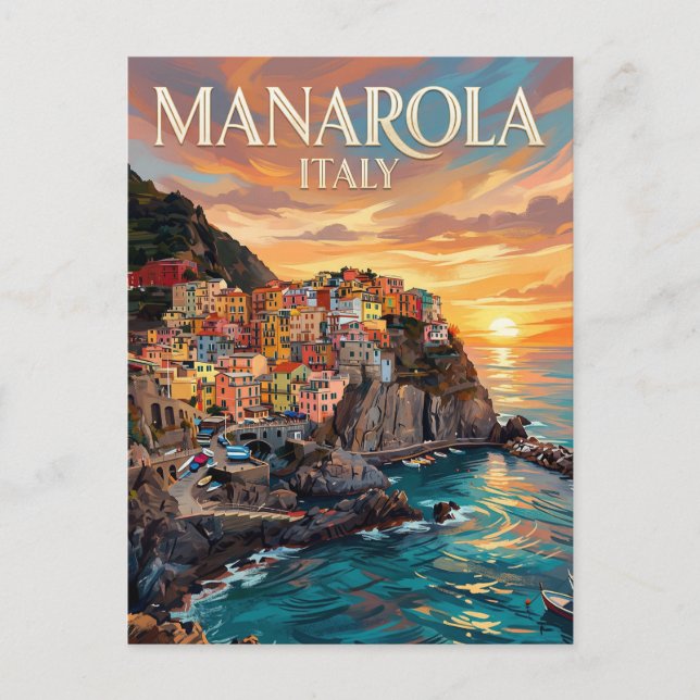 Carte Postale Manarola Italie (Devant)