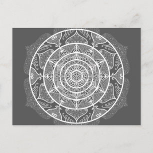 Carte Postale Manatee Mandala
