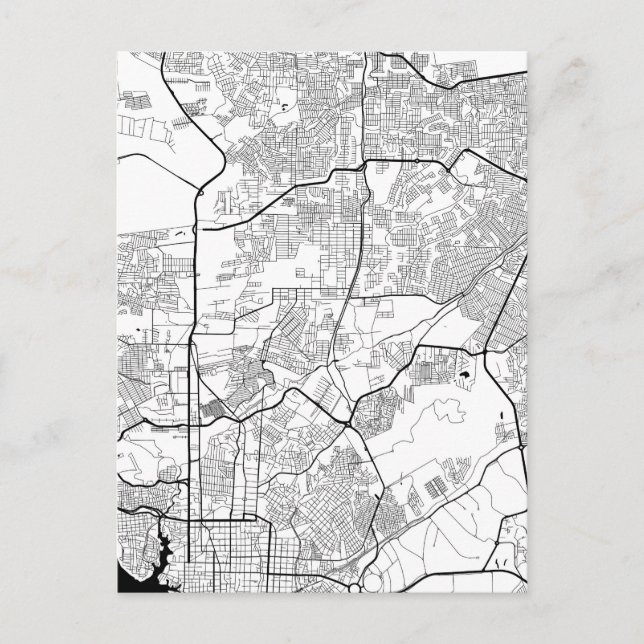 Carte Postale Manaus Brazil Map (Devant)
