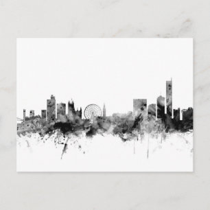 Carte Postale Manchester England Skyline