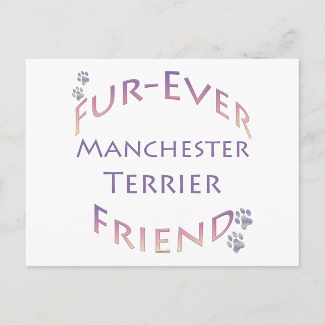 Carte Postale Manchester Terrier Furever (Devant)