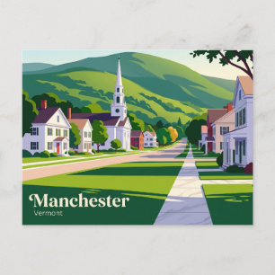 Carte Postale Manchester, Vermont Vermont