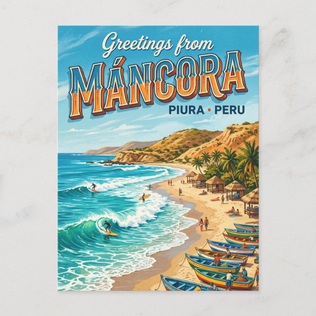 Carte Postale Máncora Pérou (Devant)