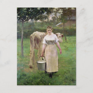 Carte Postale Manda Lametrie, La Fermière, 1887