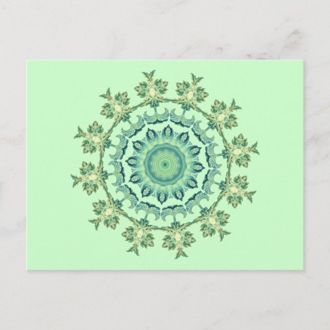 Carte Postale Mandala de Coquillages (Devant)