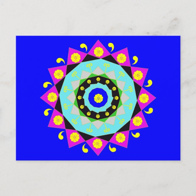 Carte Postale Mandala : Décoratif (Devant)