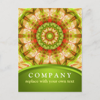 Carte Postale Mandala des pommes rouges et vertes