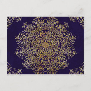 Carte Postale Mandala d'or
