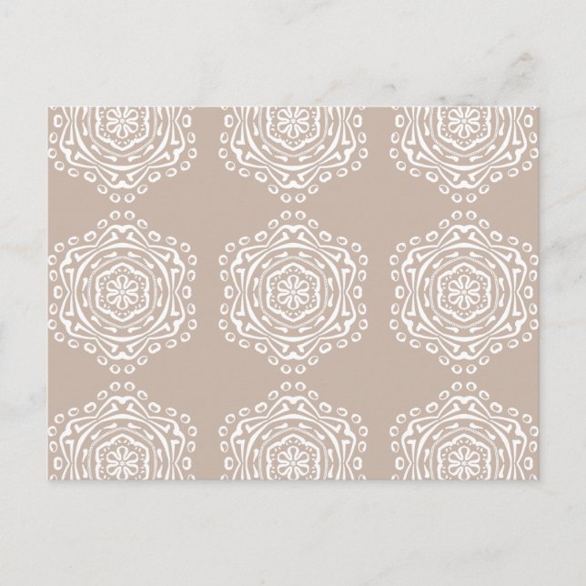 Carte Postale Mandala en laine (Devant)