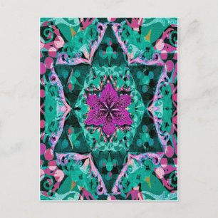 Carte Postale Mandala Flower par Amelia Carrie