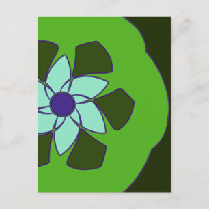 Carte Postale Mandala Flower Passionfruit