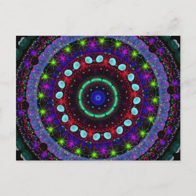 Carte postale Mandala Magic Orbs (Devant)