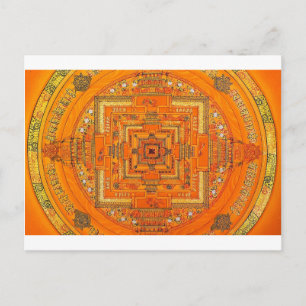CARTE POSTALE MANDALA MYSTIC GLOBE