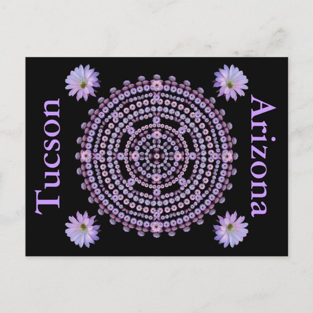 Carte postale Mandala Nightbloom (Devant)