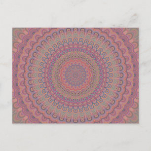 Carte Postale Mandala ovale Boho