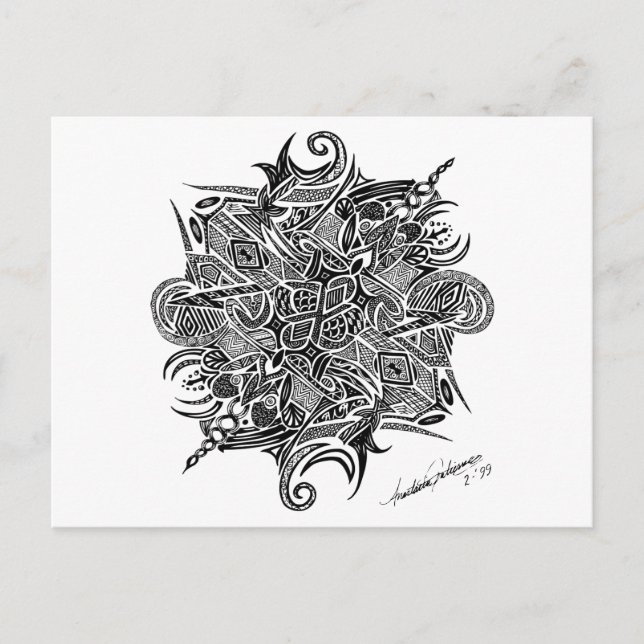 Carte Postale Mandala | Personnalisable (Devant)