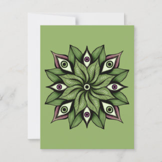 Carte Postale Mandala - Trippy Floral Patal