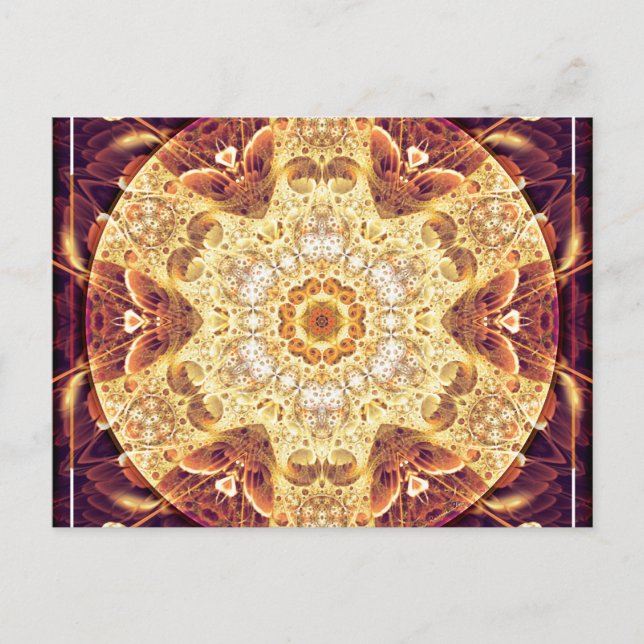 Carte Postale Mandalas de pardon et de libération 4 (Devant)