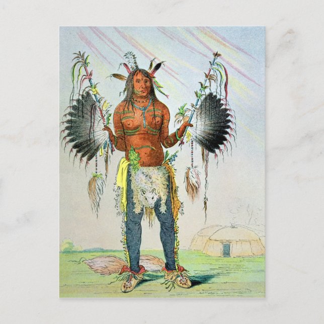 Carte Postale Mandan Medicine Man (Devant)