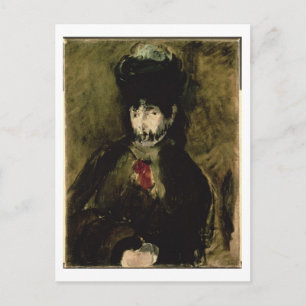Carte Postale Manet Berthe Morisot portant un voile, 1872