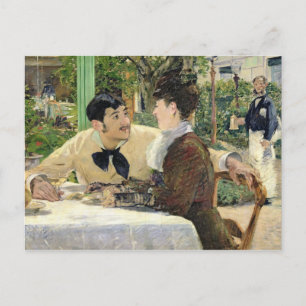 Carte Postale Manet   Le jardin de Pere Lathuille, 1879