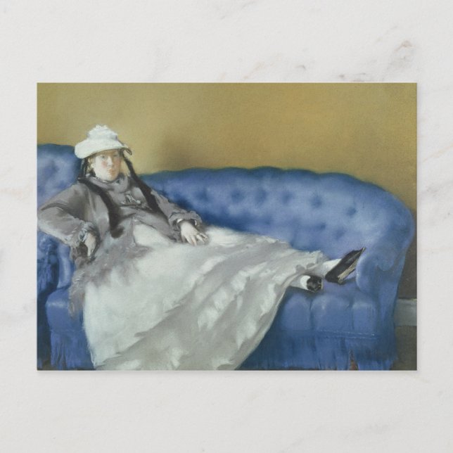 Carte Postale Manet | Madame Manet sur un canapé bleu, 1874 (Devant)
