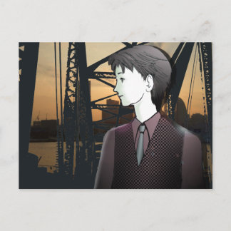 Carte Postale MANGA garçon YOKOHAMA