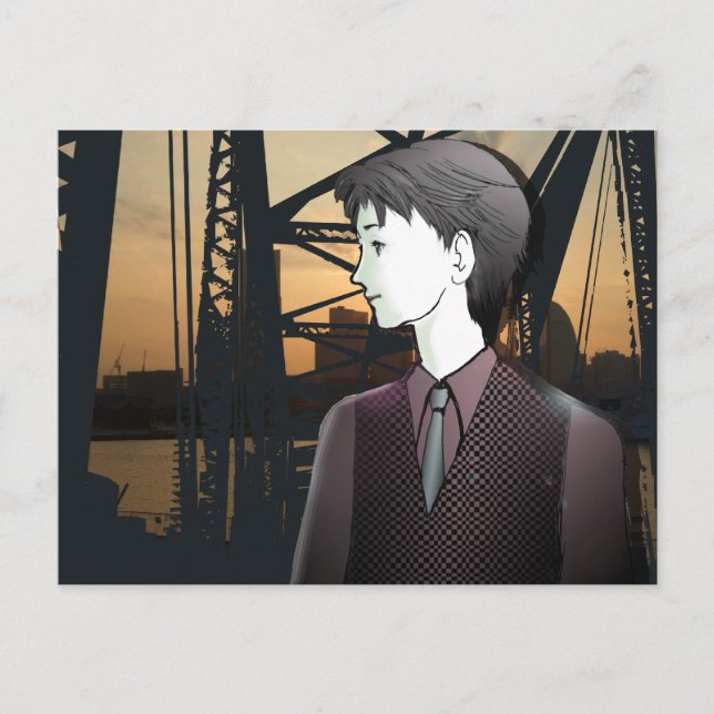 Carte Postale MANGA  garçon YOKOHAMA (Devant)