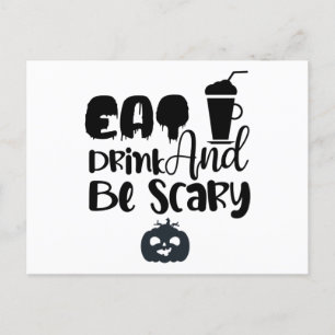 Carte Postale Mange boire et faire peur