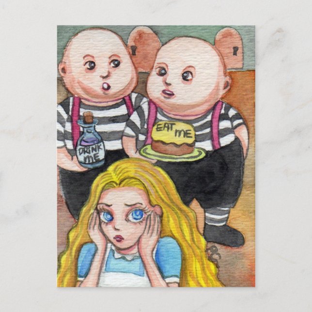 Carte Postale Mange-moi et bois-moi (Devant)