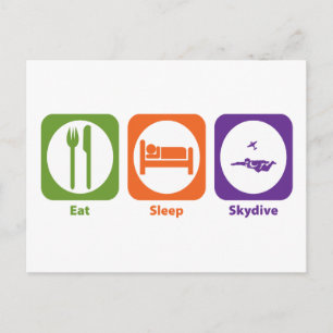Carte Postale Mange Sommeil Skydive
