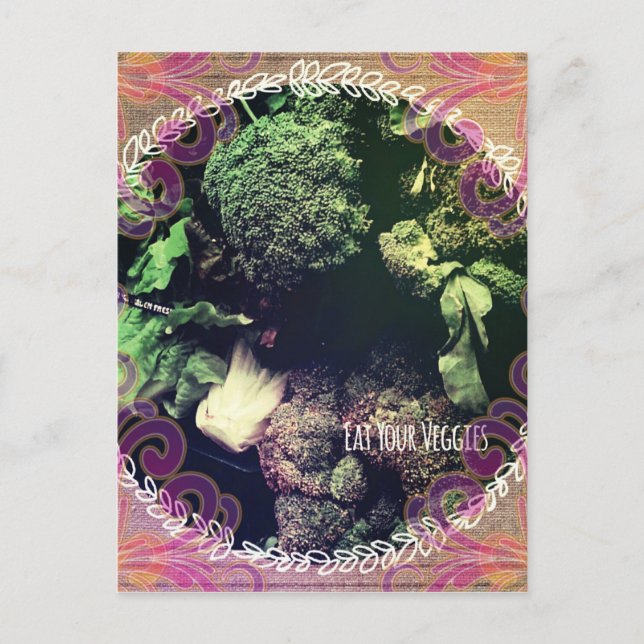Carte Postale Mange tes Légumes (Devant)