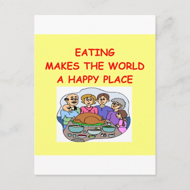 Carte Postale manger (Devant)