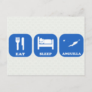Carte Postale Manger Anguilla Sleep