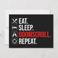 Manger. Dormir. Défilement. Recommencer