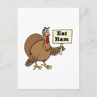Carte Postale Manger du jambon