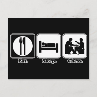 Carte Postale manger les échecs de sommeil