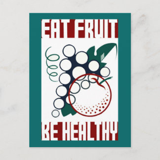 Carte Postale Manger les fruits être en santé