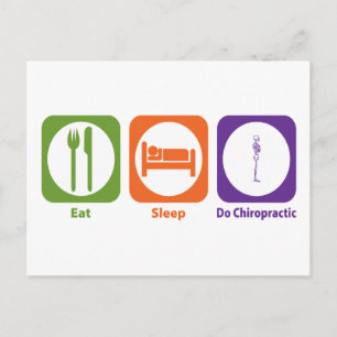 Carte Postale Manger Sleep Do Chiropractic