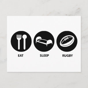 Carte Postale Mangez du rugby