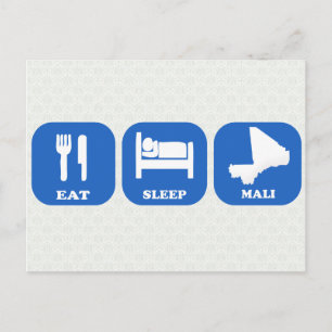 Carte Postale Mangez le sommeil Mali