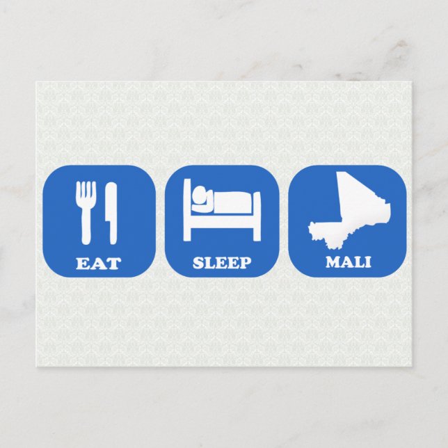 Carte Postale Mangez le sommeil Mali (Devant)