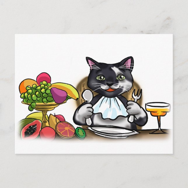 Carte Postale Mangez les repas sains (Devant)