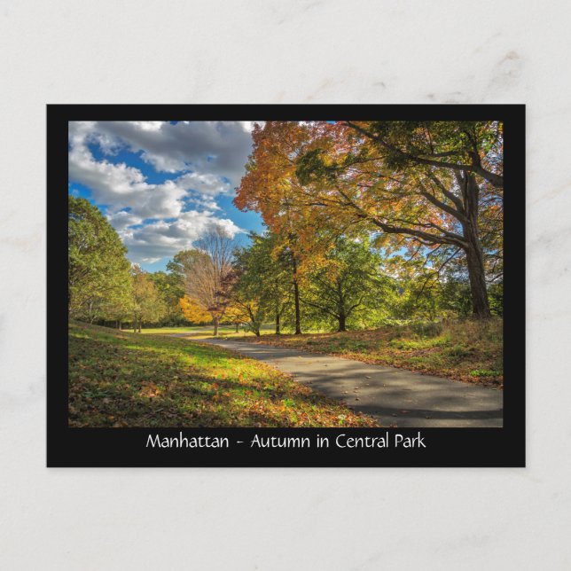 Carte Postale Manhattan, automne à Central Park (Devant)